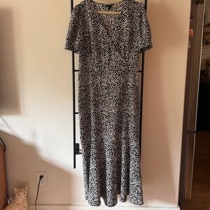 Who What Wear Polka Dot Maxi Dress